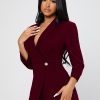 Solid Shawl Collar Wrap Romper