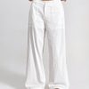 Casual Solid Color Loose Low Waist Wide-Leg Pants