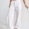 Casual Solid Color Loose Low Waist Wide-Leg Pants