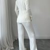 Women's Ribbed 2 Piece Knitted Set, Casual Loose Fit Pullover Sweater, Autumn Winter