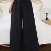 Tie Paperbag WaistBlack Dress Pants