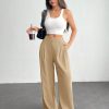 Women's Solid Color Simple Daily Basic Palazzo Pants