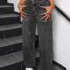 Women's Simple Everyday Cat Whisker Design Jeans
