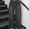 Women's Simple Everyday Cat Whisker Design Jeans