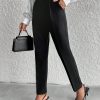 Women's Solid Slant Pocket Suit Pants