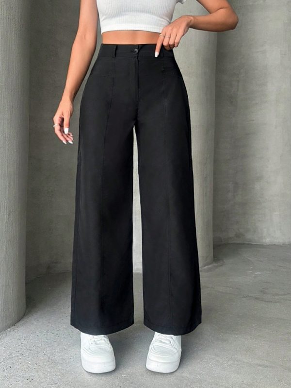 Women's Plain Straight Pants