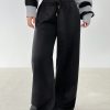 Women's Solid Color Drawstring Waist Wide Leg Loose Casual Sweatpants