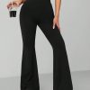 Solid Skinny Flare Leg Pants