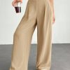 Women's Solid Color Simple Daily Basic Palazzo Pants