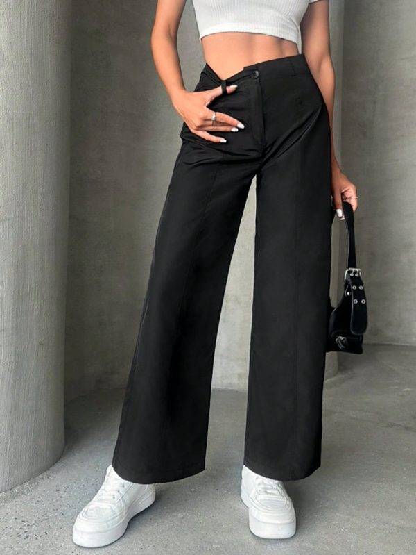 Women's Plain Straight Pants