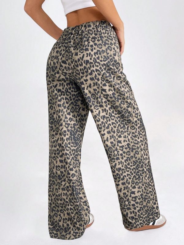 Women's Leopard Print Simple Daily Wear Long Pants