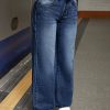 Women's Casual Wide-Leg Loose Fit Denim Pants With Pockets