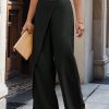 Women's Solid Color Wide Leg Loose Casual Pants