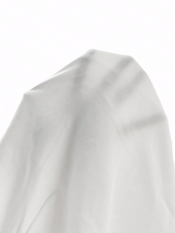 Women's Solid Color Pleated LooseWhite Pants