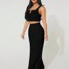 Women's Notch Neck Cropped Vest And Wide Leg Pants 2pcs/Set For Summer