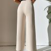 Split Hem Straight Leg Dress Pants