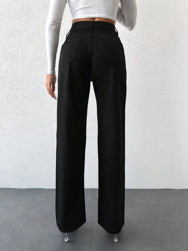 Casual Straight Leg Jeans