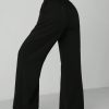 Women's Solid Color Wide Leg Trousers With Insert Pockets