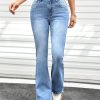 Slant Pocket Flare Leg Jeans