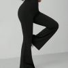 Solid Skinny Flare Leg Pants
