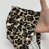 Leopard Print Knit Straight Leg Lounge Pants