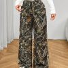 Women's Fashionable Camouflage Print Wide Leg Pants
