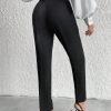Women's Solid Slant Pocket Suit Pants