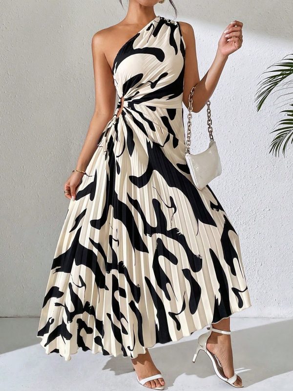 Sexy & Fashionable Off Shoulder Printed Women's Mini Dress