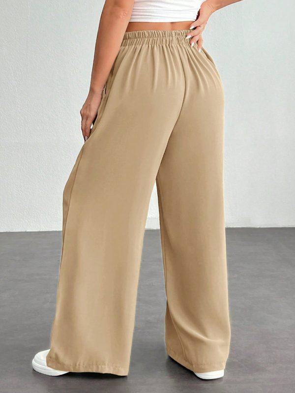 Women's Solid Color Simple Daily Basic Palazzo Pants