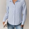 Striped Button-Front Shirt