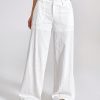 Casual Solid Color Loose Low Waist Wide-Leg Pants