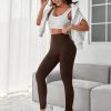 Solid High Waist Bodycon Leggings
