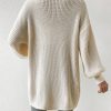 Women Casual Minimalist Style Knitted Cardigan, Fashion Knitwear For Autumn & Winter
