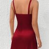 Ladies' Solid Color Spaghetti Strap Dress