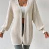 Women Casual Minimalist Style Knitted Cardigan, Fashion Knitwear For Autumn & Winter