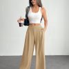Women's Solid Color Simple Daily Basic Palazzo Pants