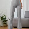 Solid Color High Waist Pants