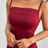 Women's Solid Color Mermaid Style Cami Dress