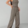 Women's Single Breasted Vest And Pants Formal Business Suit, Summer