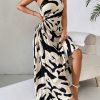 Sexy & Fashionable Off Shoulder Printed Women's Mini Dress