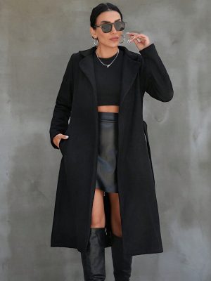 Women's Open Lapel Collar Coat