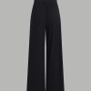2pcs/Set Women Sleeveless Round Neck Top And Drawstring Two-Tone Flounced Hem Pants