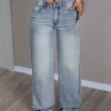 Women Fashionable Minimalist Loose Fit Casual Daily Denim Jeans