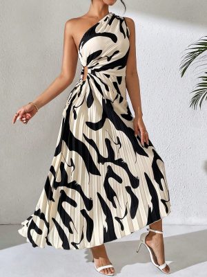 Sexy & Fashionable Off Shoulder Printed Women's Mini Dress