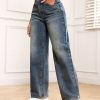 Casual Washed Straight Leg Jeans