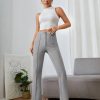 Solid Color High Waist Pants