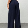 Women's Solid Color Simple Daily Woven Wide Leg Pants