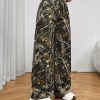 Women's Fashionable Camouflage Print Wide Leg Pants