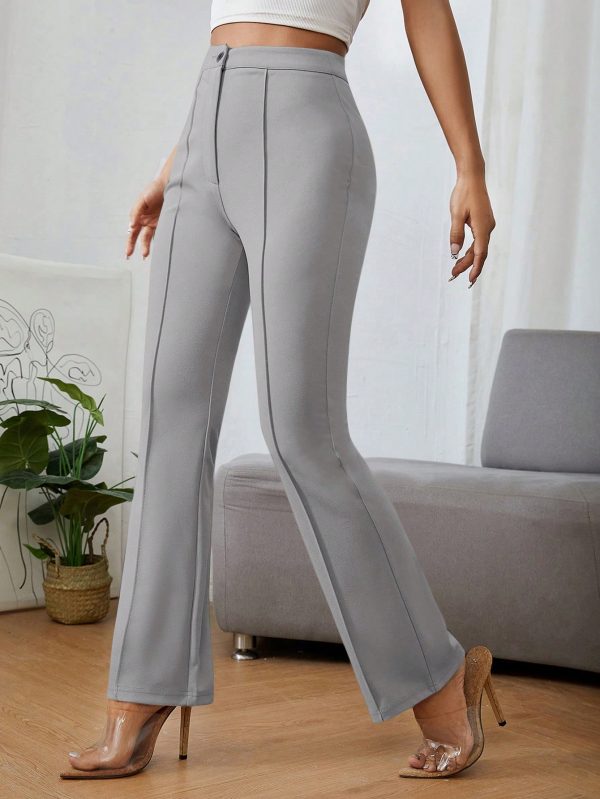 Solid Color High Waist Pants