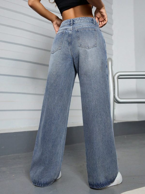 Ladies' Casual Straight Leg Jeans For Everyday Wear